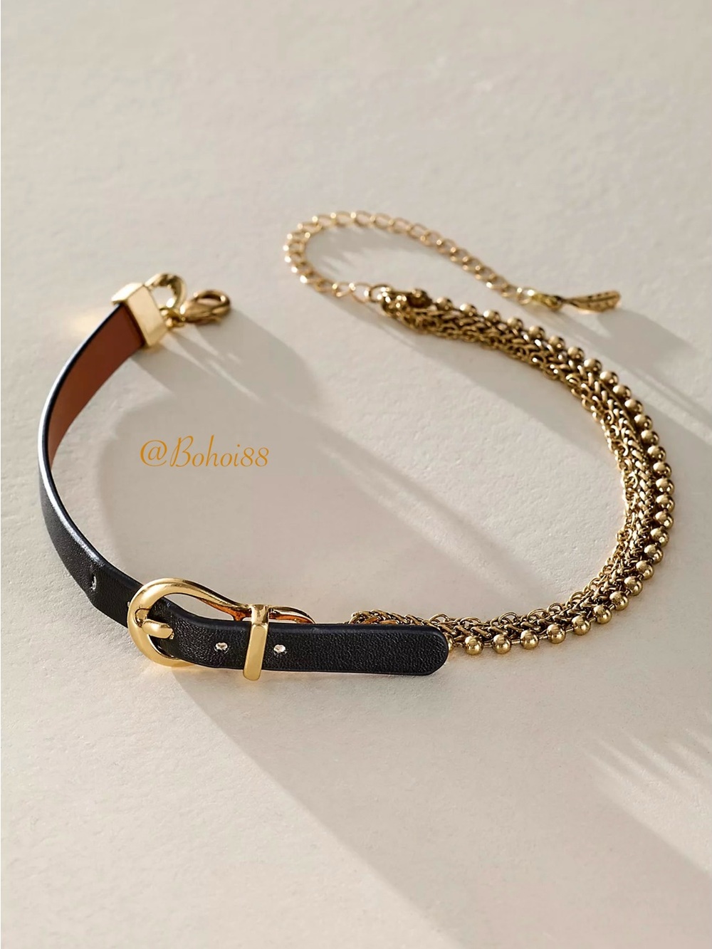 NWT Free People Sally Belt Closure Necklace